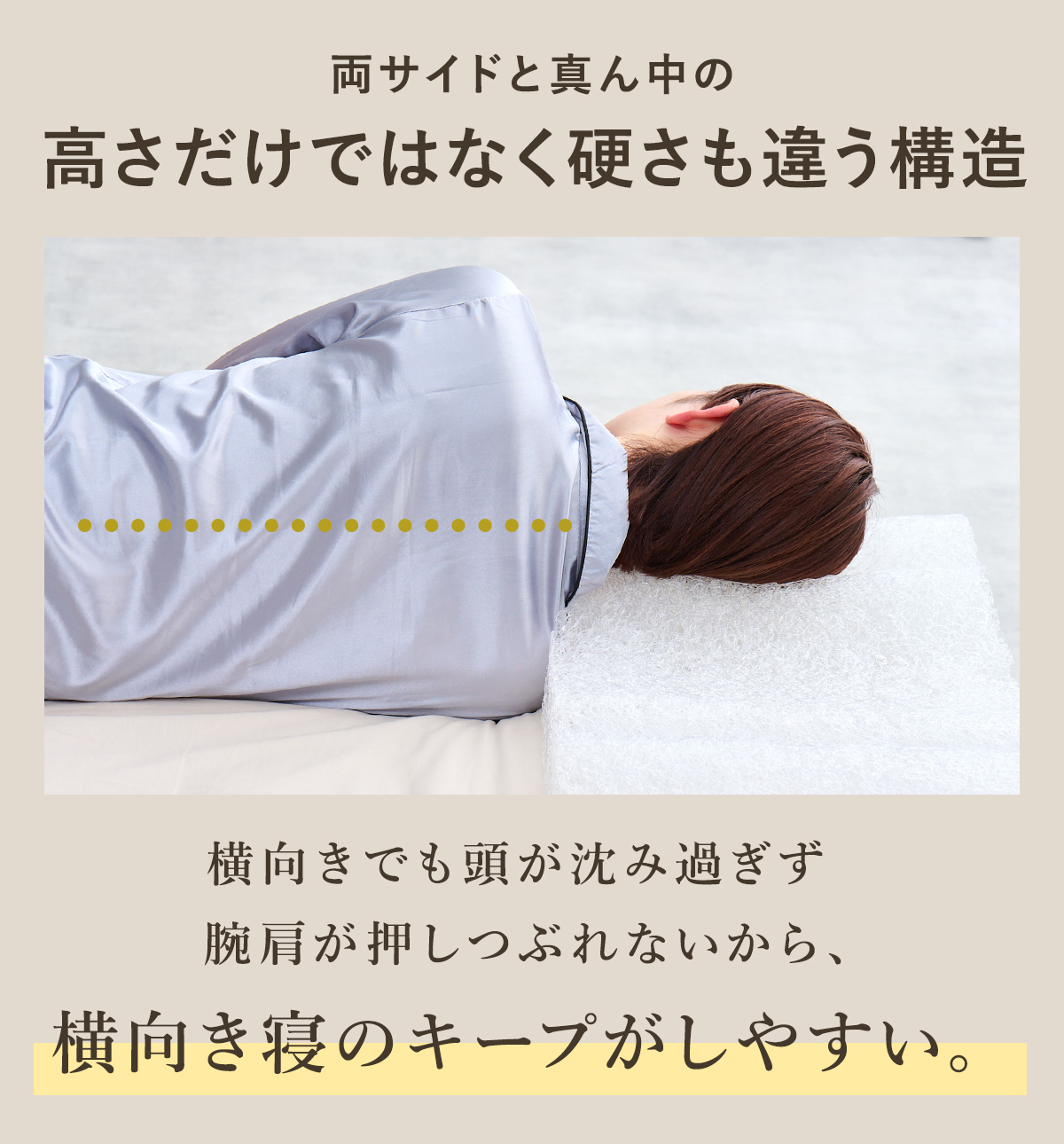 ネックフリーピロー 硬さの違い